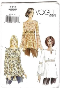 PATTERN Women Vogue Misses' Petite Top Size 12-16 Vintage Sewing NEW - Picture 1 of 2