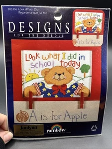 Janlynn Designs for the Needle -Cross Stitch Kit "Look What I did" #305306 - NIP - Picture 1 of 4