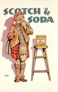 Cóctel licor bebida impresión artista Dexter década de 1950 postal 25-6437 - Imagen 1 de 2