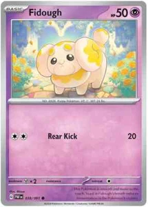 FIDOUGH X 4 N/M 038/091 PALDEAN FATES POKEMON - Picture 1 of 1
