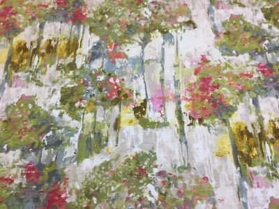 Edinburgh Weavers - CAMDEN Slub Leinen Pastell/Weiß Stoff, Vorhänge/Polster