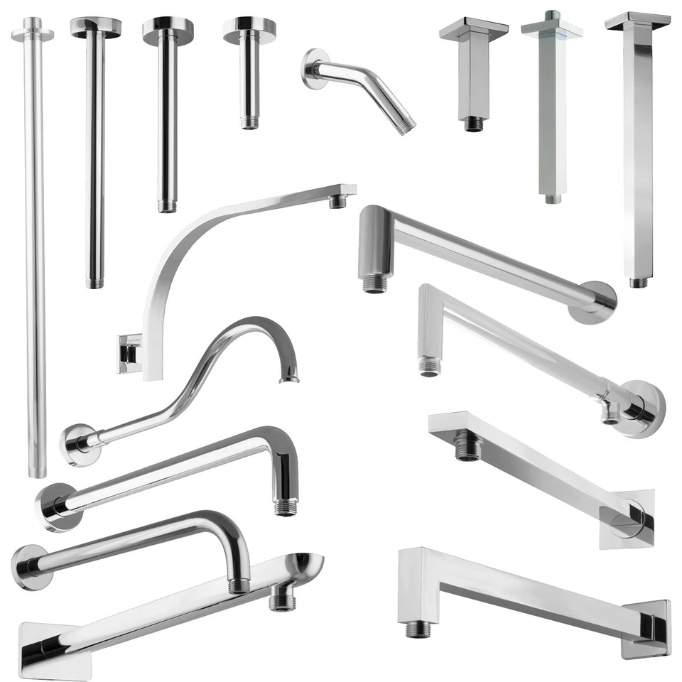 Brausearm Deckenarm Zulaufarm Kopfbrausen Wandarm Duscharm 10,20,30cm PaulGurkes - Bild 1 von 1