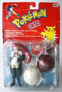 RARE 2000 POKEMON TRAINERS JESSE FIGURE #23 EKANS HASBRO NEW SEALED ! - Picture 1 of 7