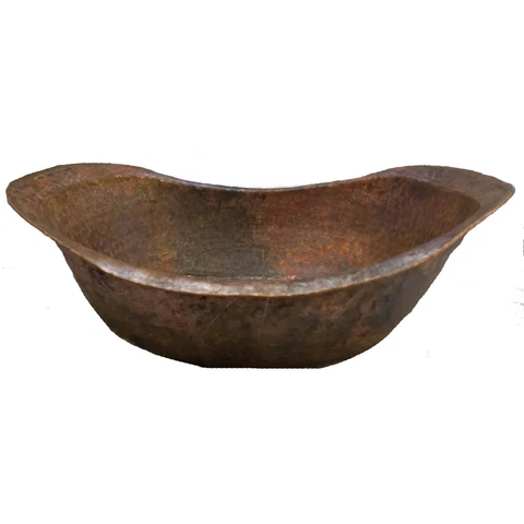 Heavy Gauge Copper Garden Decor Planter Bathtub Bowl Cover