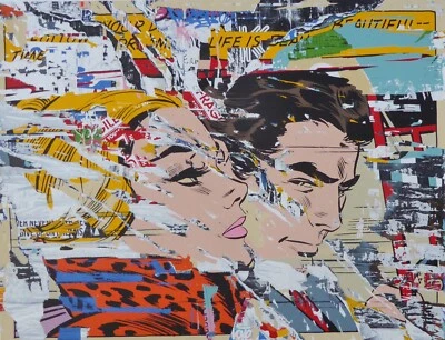 Mr Brainwash YOU DRIVE ME CRAZY Hand Signed Homage to Girls' Romances DC COA - Image 1 of 4