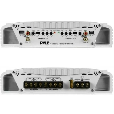 Verstärker Nautical PLMRA420 1000 Watt Max 4 Kanäle Schwimmbad Meer Wasserdicht - Bild 1 von 4