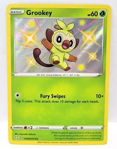 Pokémon TCG Grookey SV004/SV122 Shining Fates Shiny Holo Rare NM/M - Bild 1 von 2