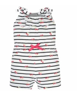NEW BABY GIRL CHERRY ROMPER 18 MONTH - Picture 1 of 4
