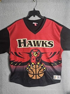 Authentic Vintage Mitchell & Ness Hardwoods Classic Atlanta Hawks Jersey SZ 2XL - Picture 1 of 9