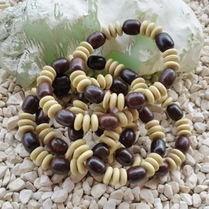 Precioso duramen de tamarindo Galih Asem y pulsera de madera de jazmín naranja Kemuning - Imagen 1 de 5