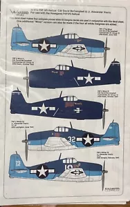 Warbird 32012 - 1/32 F6F -3/5 decalcomanie Hellcat per Hasegawa - Foto 1 di 2