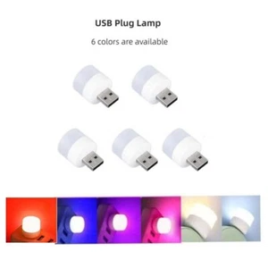1-10pcs Mini USB Plug Lamp 5V Super Bright Eye Protection Book Light Computer - Picture 1 of 11