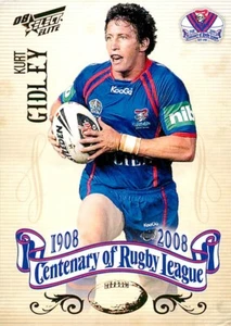 2008 NEWCASTLE KNIGHTS NRL Card KURT GIDLEY Centenary - Bild 1 von 2