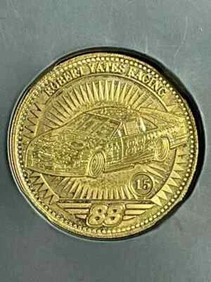 HOF'er DALE JARRETT 1998 Pinnacle Mint Collection GOLD PLATE INSERT METAL COIN - Image 1 of 4