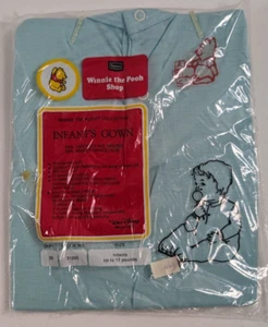 Vintage Sears Winnie The Pooh Collection Blue Nightgown Infants Gown - Picture 1 of 7