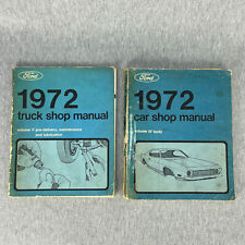 Ford 1972 Car Truck Shop Manuals (Lot of 2) Volume Iv Body Volume V Pre-Delivery