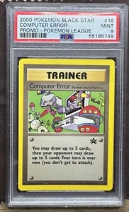 Vintage Pokemon League 2000 WOTC Black Star Promo #16 Computer Error PSA 9 MINT - Picture 1 of 2