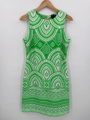 Vestido recto Taylor para mujer inspirado en los años 60 geométrico sin mangas talla 8 retro primavera Foto 1 de 4