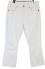 LEVI's 517 Jeans Men's W32 Bootcut Fit Zip Fly Pockets Denim White