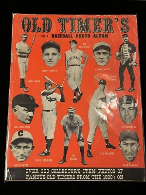 Álbum de fotos de béisbol Old Timers 1963 firmado varios volúmenes 2 automático Ted Williams BAS Foto 1 de 4