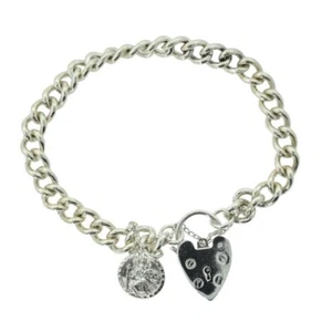 Vintage Georg Jensen Sterlingsilber Bettelarmband mit St Christophorus Charm - Bild 1 von 4