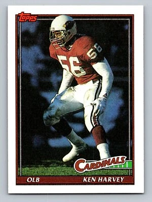 1991 Topps #518 Ken Harvey   Phoenix Cardinals - Image 1 of 2