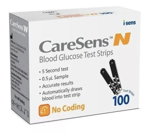 Caresens N Blood Glucose Test Strips 100 Tests - Picture 1 of 1