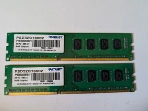 Patriot Signature Line 2x 2GB PC3-12800 DDR3-1600MHz. Perfect for older machine - Picture 1 of 1