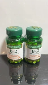 2x Nature's Bounty 100mg - Riboflavin 100ct  B-2 (PACK OF 2) EXP:10/25 - Picture 1 of 4
