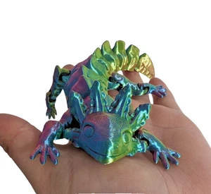 Axolotl Fidget Sensory Toy - Fun Multicolour ADHD Aid, Anxiety Soother, Tactile - Picture 1 of 11