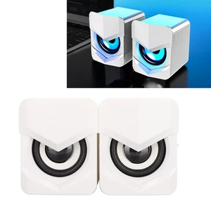 Desktop Speaker USB Powered Heavy Subwoofer Desktop Mini LED Speaker For - Picture 1 of 22