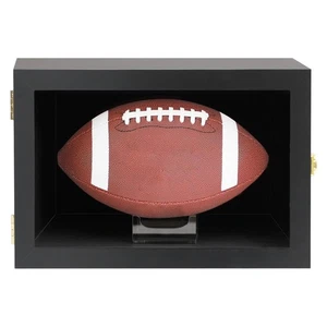 Football Display Case Wall Mount Lockable Clear View Full Size Anti Fade UV P... - Picture 1 of 7