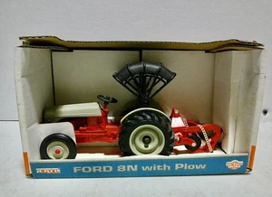 1/16 Ertl Ford 8N tractor with plow and canopy in the box. - Picture 1 of 11
