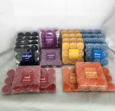 Colonial Candle Color Therapy Scented Tealight Aroma Candles, Lot of 189 candles - Image 1 of 4