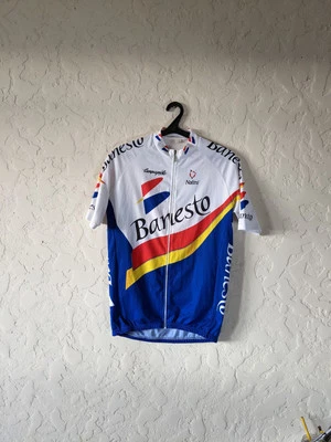 Vintage Banesto Campagnolo Cycling Team Jersey Nalini Size 5 - Image 1 of 4