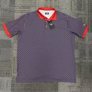 Waggle Poloshirt Herren 2XL Bobber Angeln All Over Print Performance Golf - Bild 1 von 6