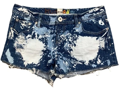 Vintage y2k  MUDD Denim Jean Low Rise Short Short Booty Shorts Sz 11 x 2.5” - Image 1 of 4