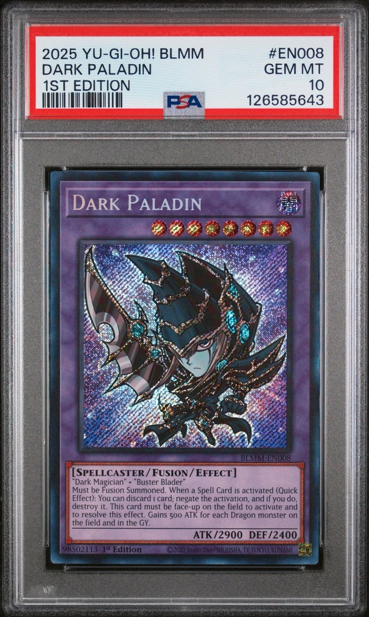Dark Paladin Yu-Gi-Oh! TCG Professional Sports Authenticator (PSA