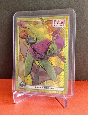 2023 Marvel Platinum Yellow Spotlight /399 GREEN GOBLIN #90 - Spider-Man 2024 UD - Image 1 of 2