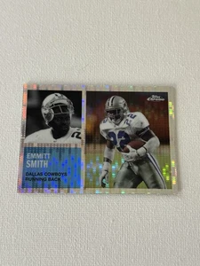 2015 Topps Chrome Mini Emmitt Smith Pulsar Throwback Refractor Cowboys /25 - Picture 1 of 2