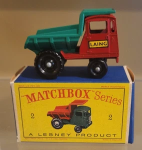 Matchbox Lesney No. 2 Laing Muir Dumper w/D Style Box - Picture 1 of 8