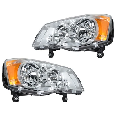 Conjunto de faros para Dodge Grand Caravan 11-19 08-16 Chrysler Town&Country par Foto 1 de 4