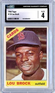 1966 Topps Lou Brock #125 CGC 4 P1347 - Picture 1 of 2