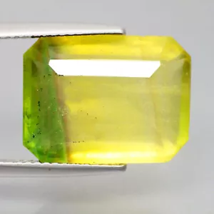 15.75 Ct Flashing (16 x 12) Natural Octagon Brazilian Bi-Color Flourite Gems - Picture 1 of 5