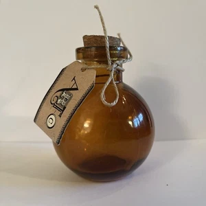 BERNSTEIN GLAS Korken Kugelförmige Korken Runde Flasche ~ 3,5" Hoch - Bild 1 von 6