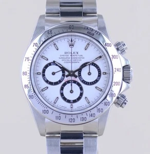 Rolex Uhr Daytona Stahl White Tritium Dial Zenith Cosmograph Klassiker Chrono BP - Bild 1 von 20