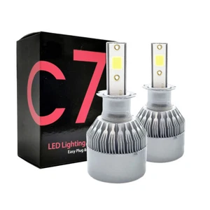 2x COB H3 LED Kit Bombillas de Repuesto de Faros 6000K Alta Potencia Súper Blanco - Imagen 1 de 8
