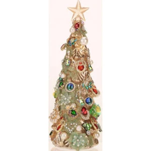 Jeweled Christmas Tree Gold 12" - Picture 1 of 1