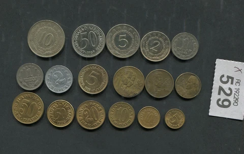 Set of   16  coins of  Yugoslavia Cover