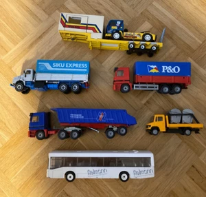 SIKU Lastwagen Mercedes Siku Express, FIELMANN Omnibus, Kipper 1:50 o. 1:55 - Imagen 1 de 1